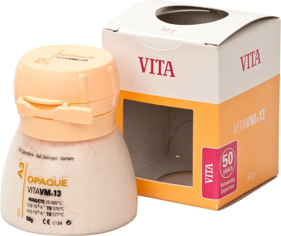 VITA VM® 13 classical A1-D4® Dose 50 g Pulver opaque A3 inCoris TZI C Dentsply Sirona