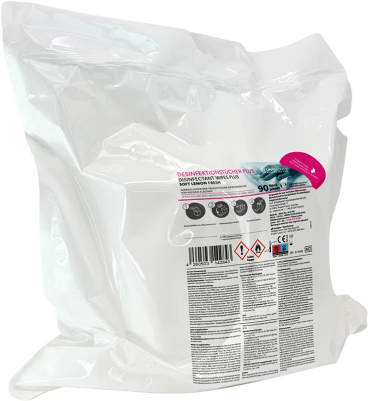 UNIGLOVES® Plus Soft Karton 2 x 90 Stück Lemon Fresh