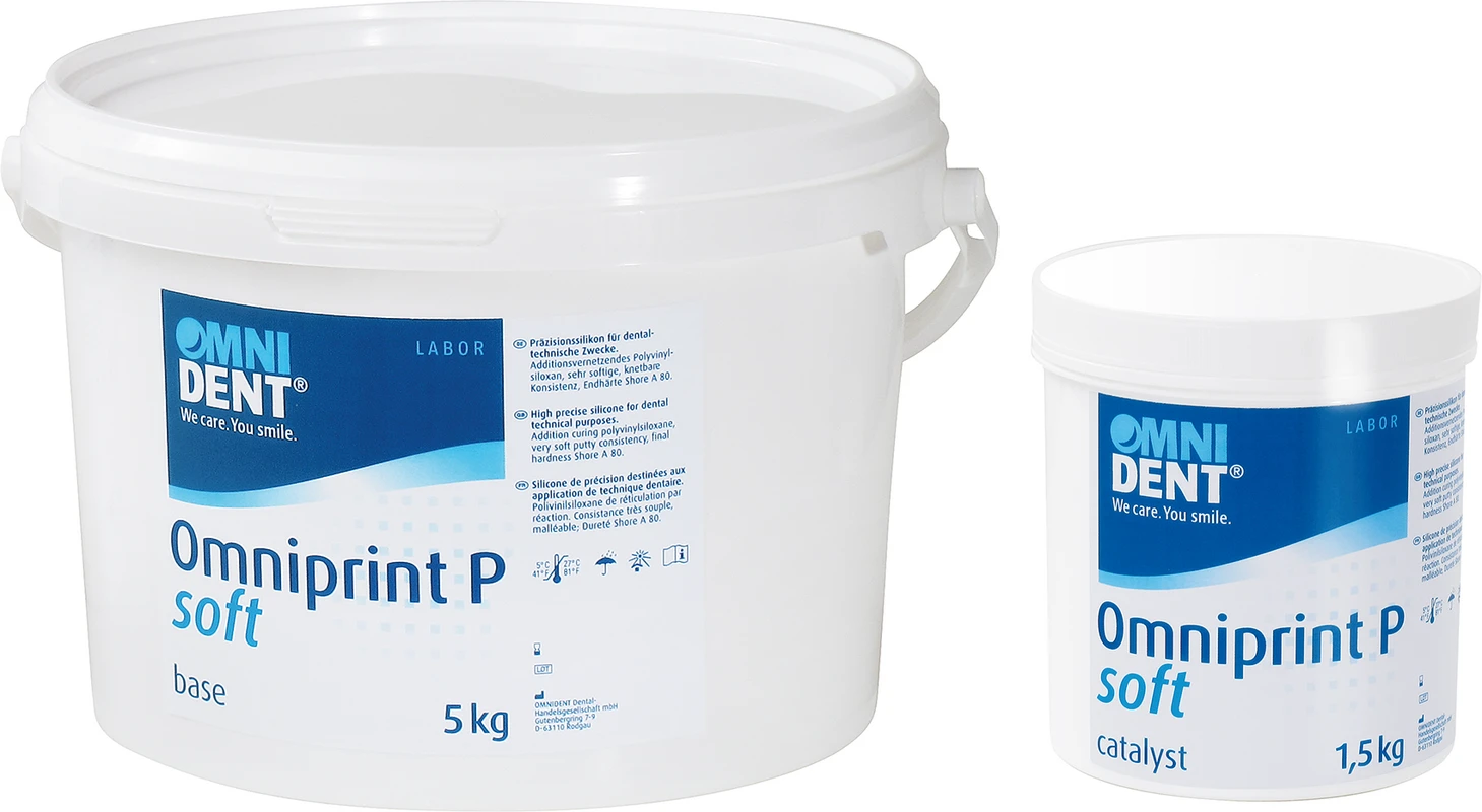Omniprint P soft Packung 1,5 kg Dose Base, 1,5 kg Dose Katalysator