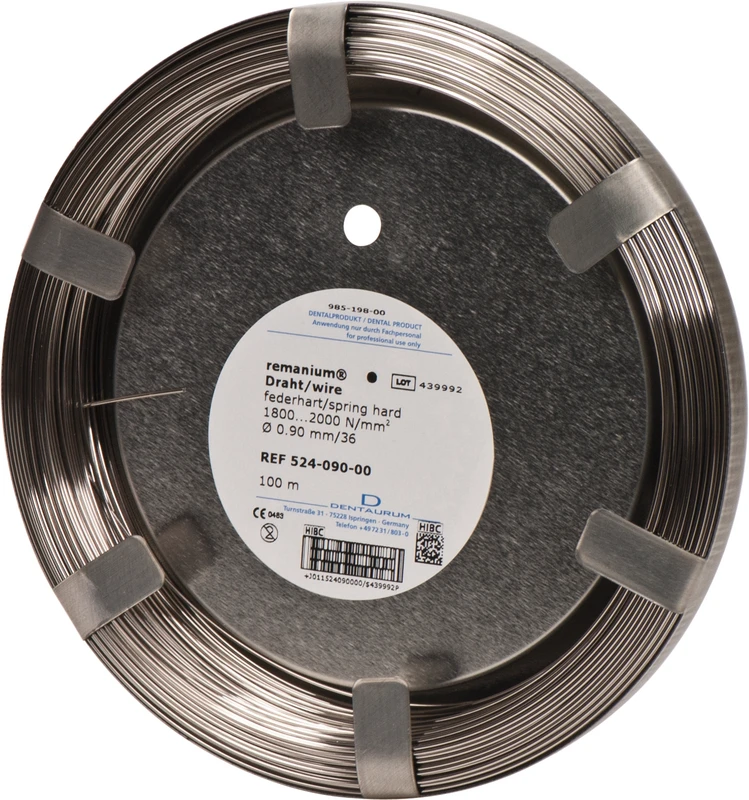 remanium® Draht Klinikrolle rund, federhart, Ø 0,90 mm