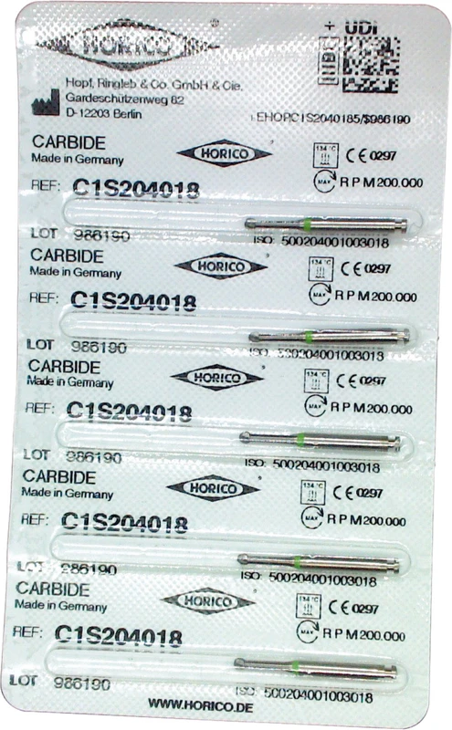 HM-Bohrer C1S Packung 5 Stück RA, Figur 001, ISO 018