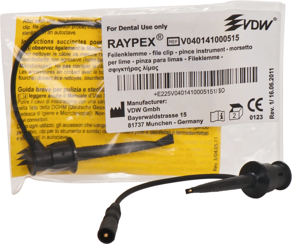 Raypex® Feilenklemmen Packung 2 Stück autoklavierbar