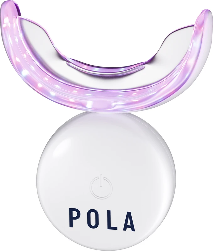 POLA LIGHT Packung Pola LED Mundstück, 4 x 3 g Zahnaufhellungsspritzen, USB-Kabel, Bedienungsanleitung