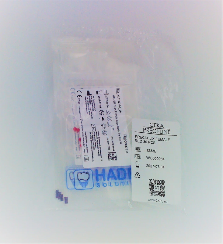 PRECI-CLIX-Matrize Packung 30 Stück rot, Ø 3,55 mm, starke Retention