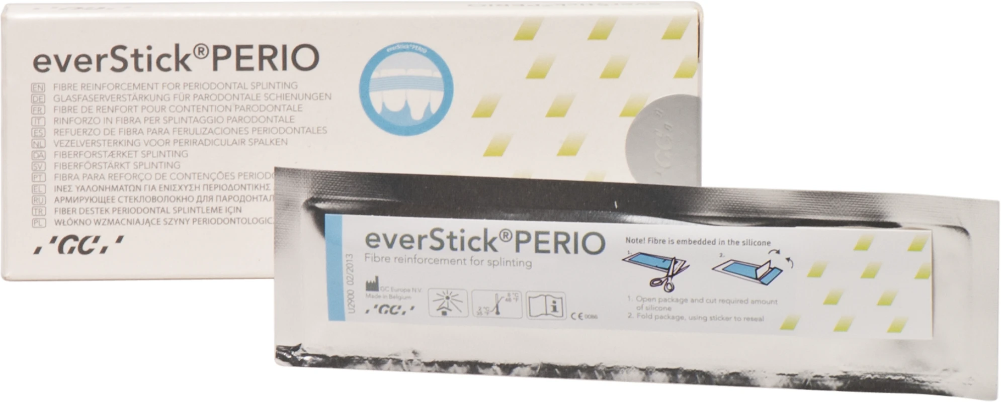 GC everStick®PERIO Refill Packung Materialbeschaffenheit: 2.000 Fasern, 8 cm GC everStick®PERIO GC