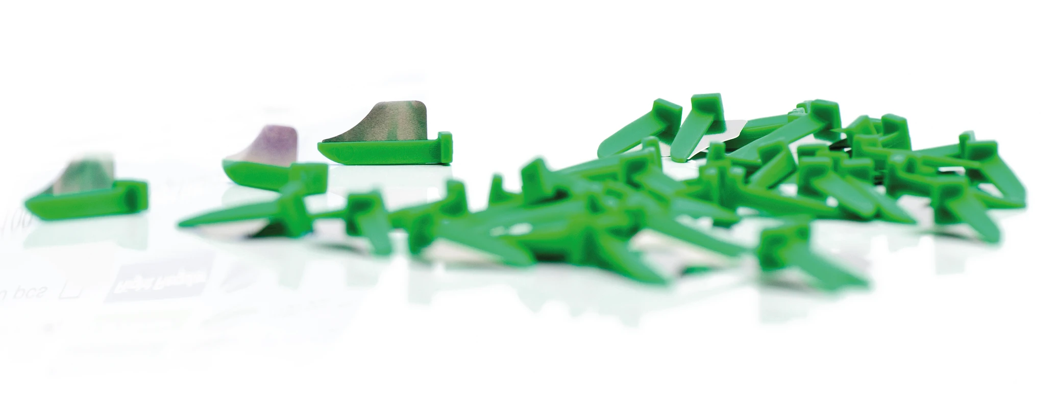 FenderWedge® Packung 100 Stück grün, mittel