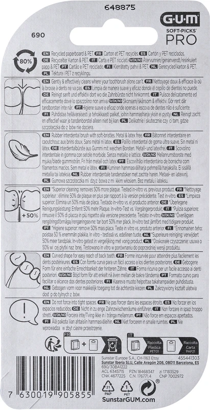 GUM® SOFT-PICKS® PRO Blisterpackung 30 Stück medium