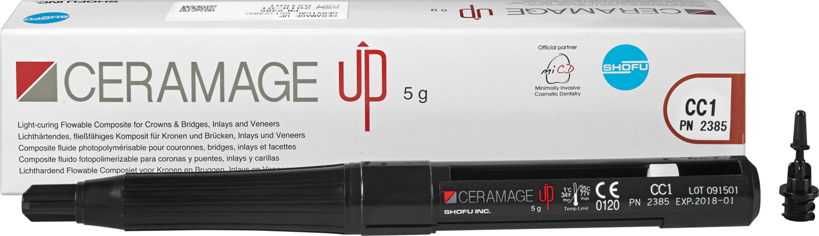 CERAMAGE UP Spritze 5 g Komposit Halsmasse CC1 CERAMAGE UP SHOFU