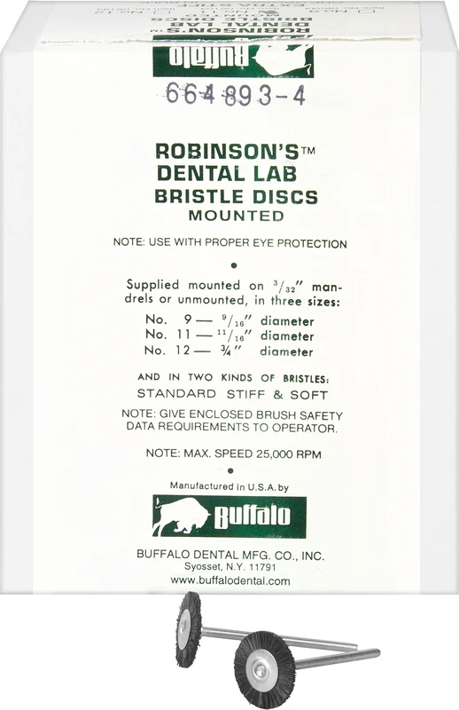 Abbott-Robinson-Bürsten Packung 144 Stück Nr. 11, x-Hart