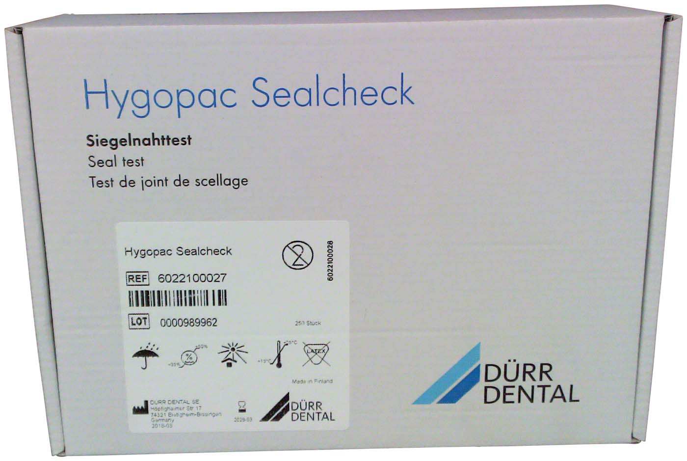 Hygopac Sealcheck Dürr Dental