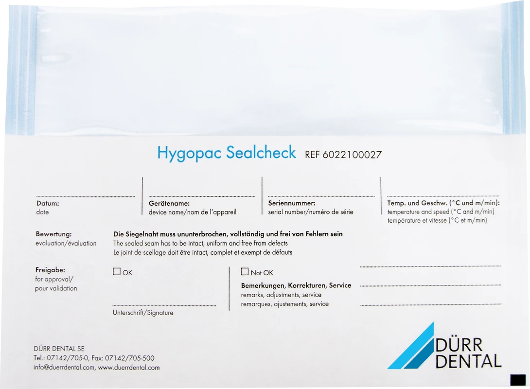 Hygopac Sealcheck Packung 250 Stück
