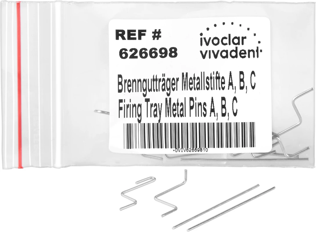 Brenngutträger Metallstifte Packung 3 Stück (A, B, C)