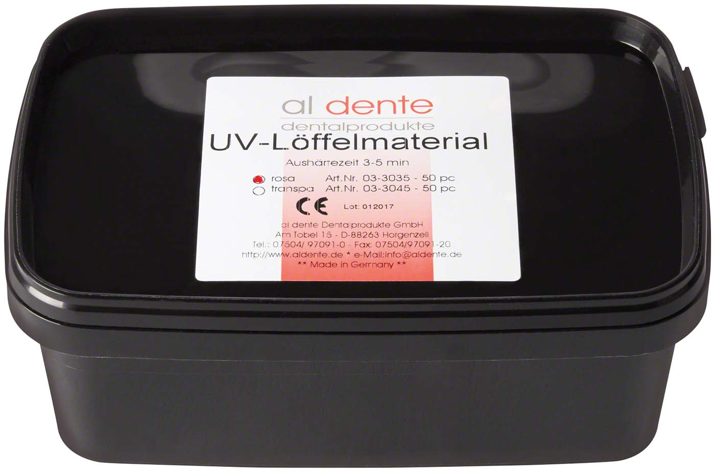 UV Löffelmaterial al dente Dentalprodukte