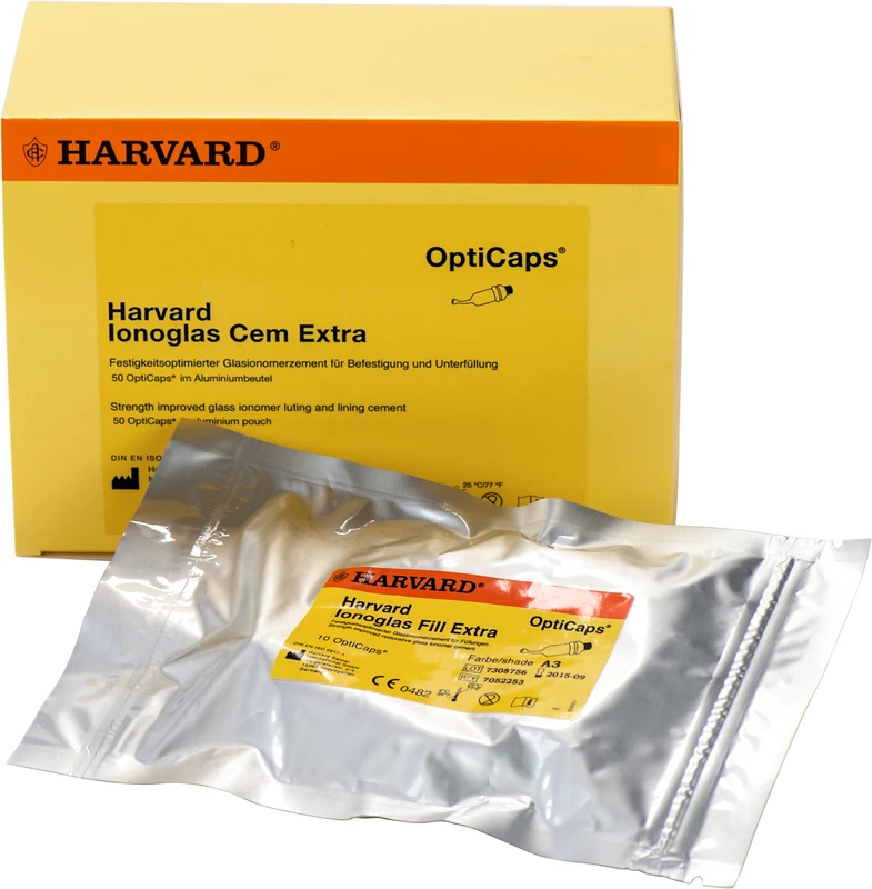 Harvard lonoglas Fill Extra Packung 50 x 0,4 g Opticap, A3