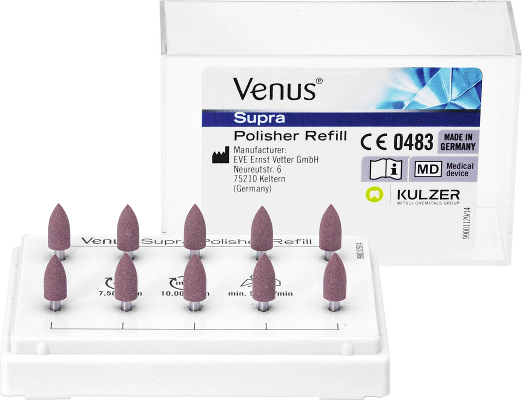 Venus® Supra Nachfüllpackung 10 Vorpolierer große Flamme