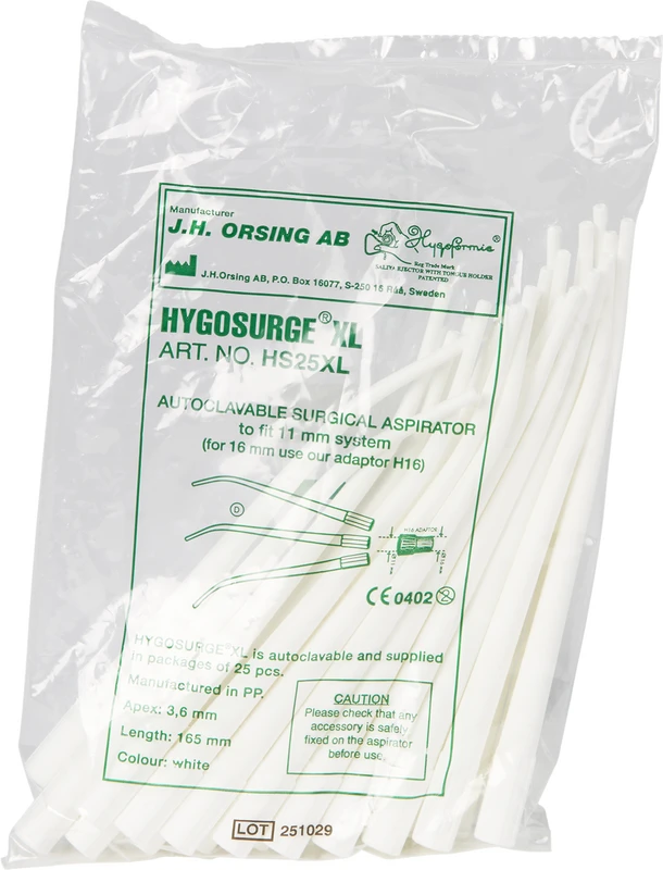 Hygosurge® Packung 25 Stück XL für 11 mm, weiß, 165 mm