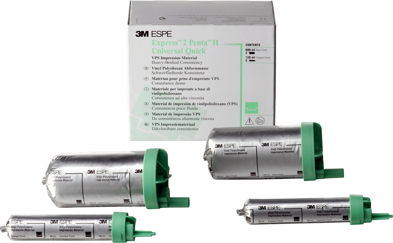 Express™ 2 Penta™ H Refill Packung 2 x 300 ml Basispaste Universal Quick, 2 x 60 ml Katalysator
