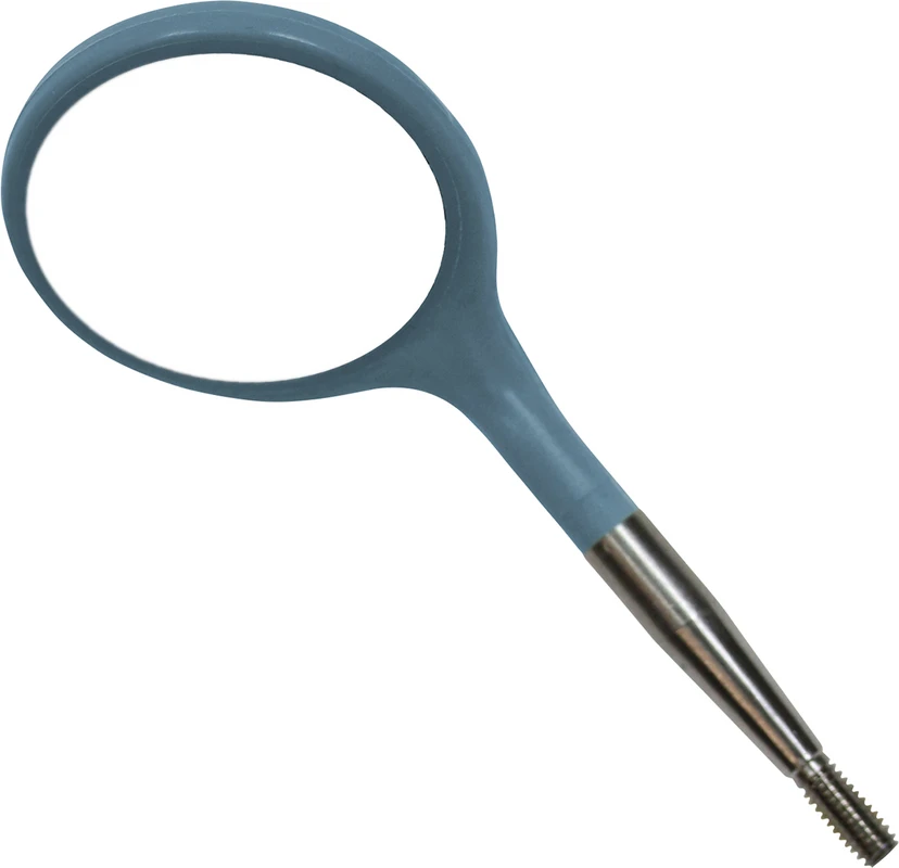 Crystal HD™ Mundspiegelansätze Packung 12 Stück Größe 4, Ø 22 mm, blau