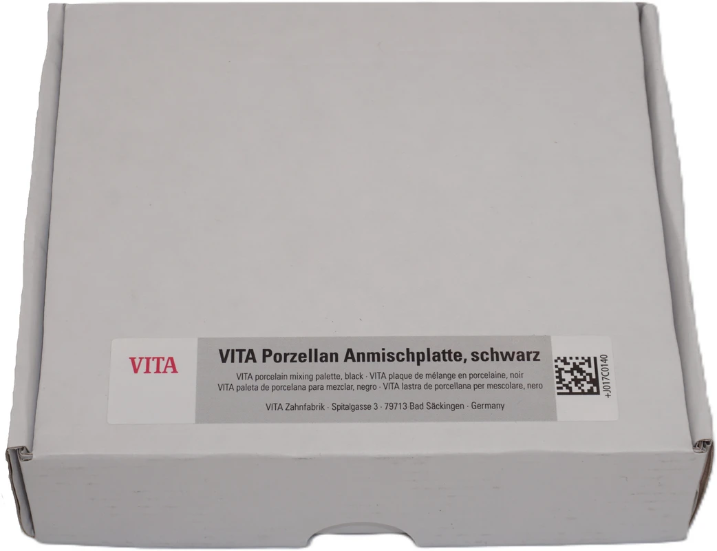 Anmischplatte Stück Anmischplatte schwarz, Deckel, 85 x 110 mm Anmischplatte VITA