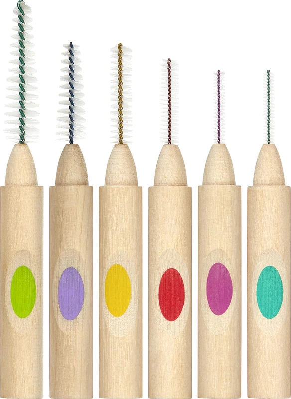 TANDEX WOODI Interdentalbürste Packung 6 Stück turquoise, PHD 0.6, ISO 0 WOODI® Interdentalbürsten PHD Tandex