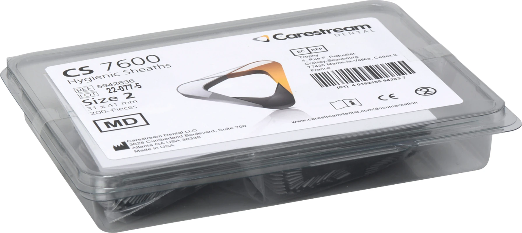 Hygieneschutzhüllen für CS 7600 Packung 200 Stück Gr. 2