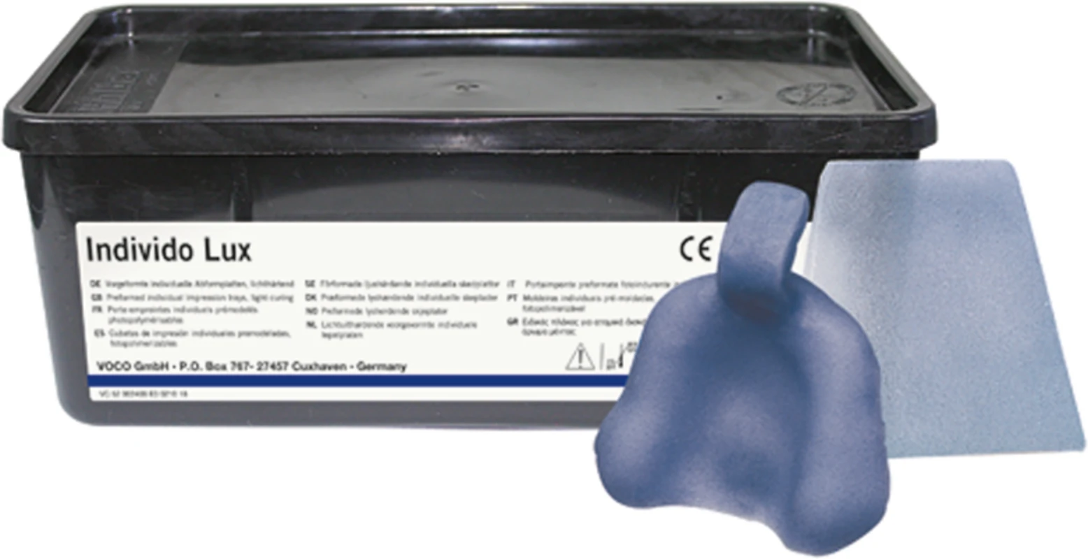 Individo Lux Packung 50 OK Schablonen blau/opak