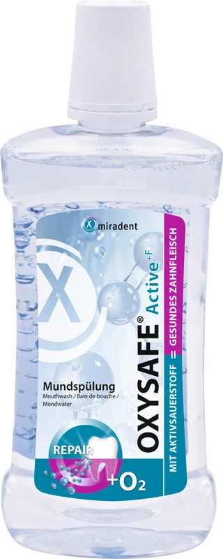OXYSAFE® Active +F Flasche 500 ml Mundspülung