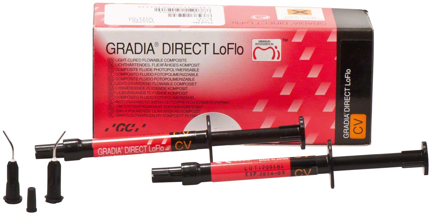 GC GRADIA® DIRECT Packung 2 x 1,3 g Spritze LoFlo CV GC GRADIA® DIRECT GC