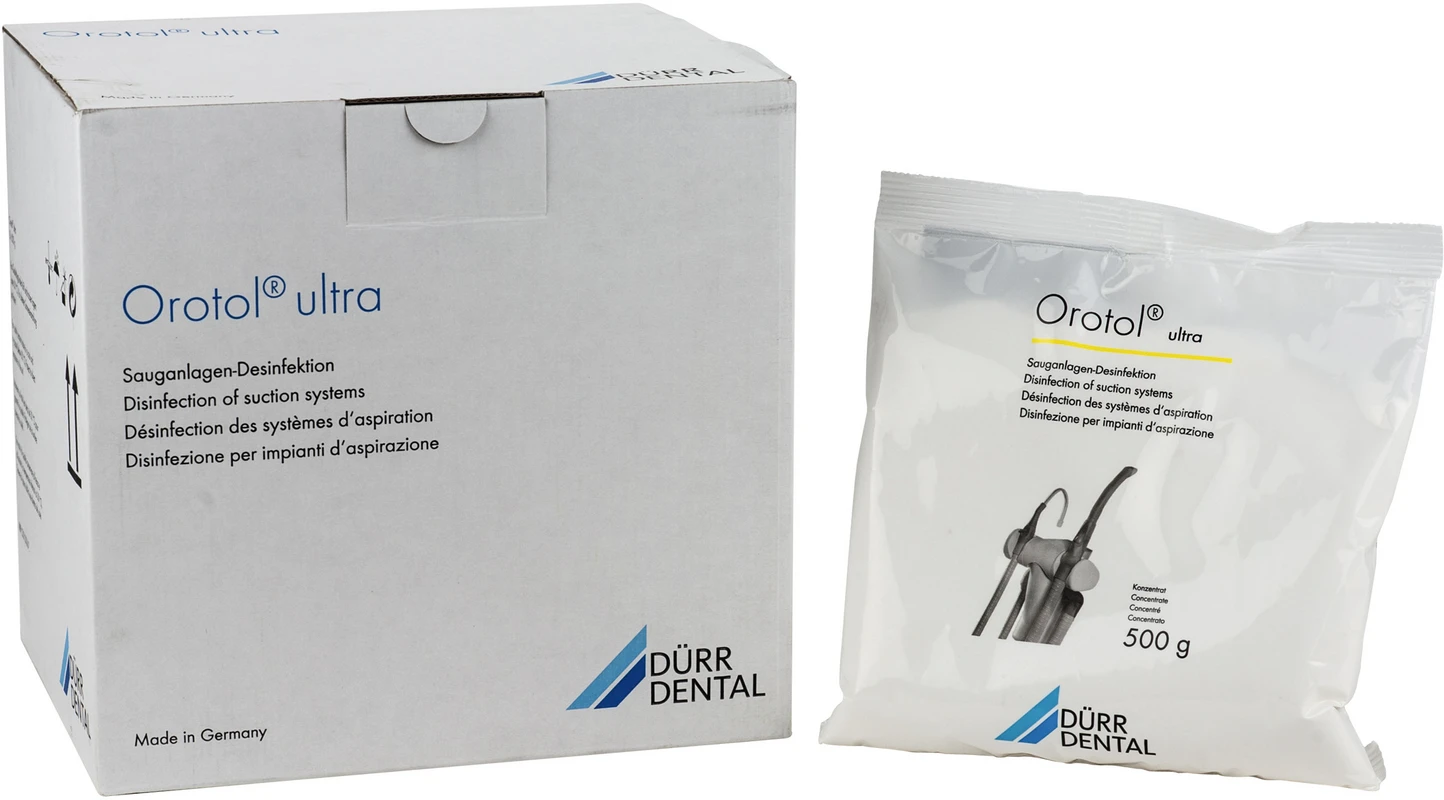 Orotol® ultra Sauganlagen-Desinfektion Nachfüllpackung 8 x 500 g Dose