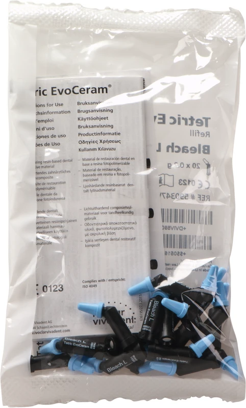 Tetric® EvoCeram Packung 20 x 0,2 g Cavifil bleach L