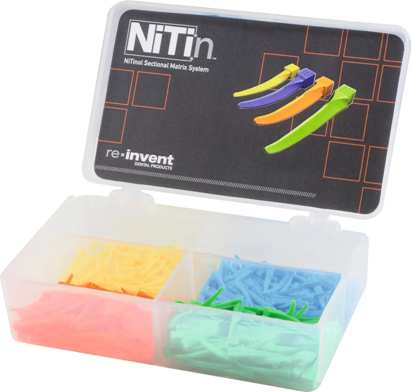 NiTin Keile Kit 400 Stück (blau, grün, orange, gelb)