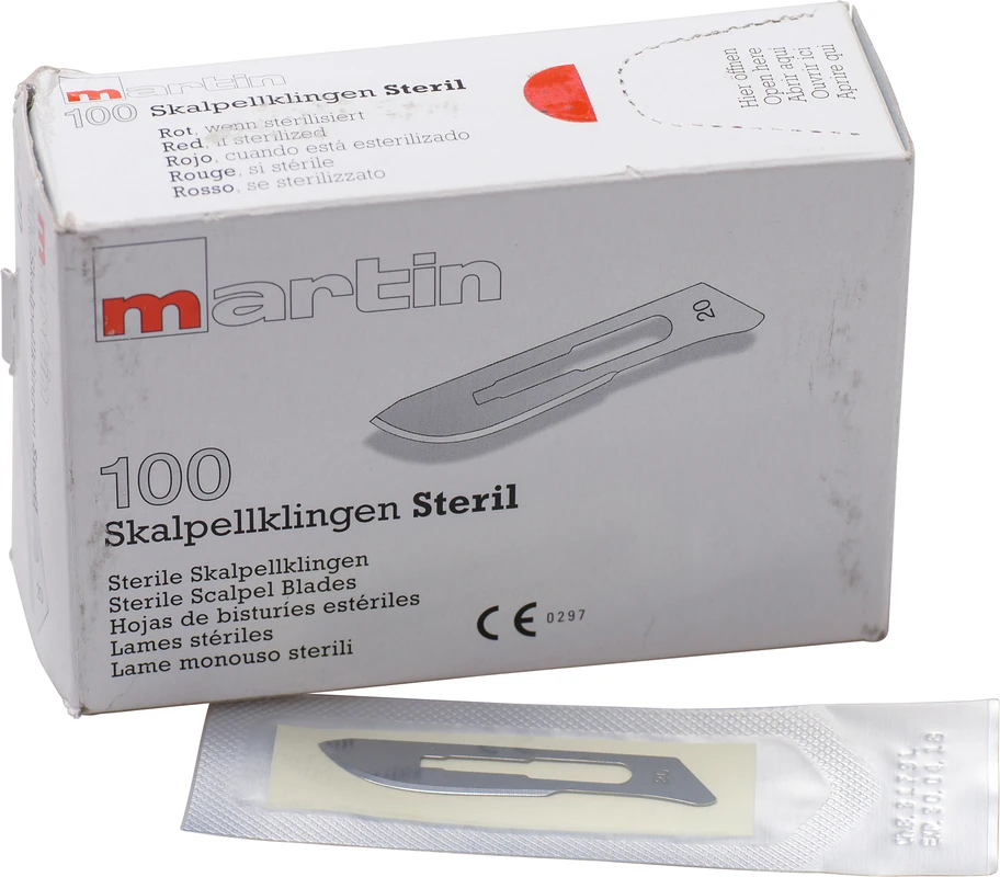 Klingen steril Packung 100 Stück Figur 20