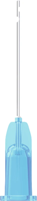 transcodent™ Endo Irrigation Needles Packung 25 Stück blau, 2 seitliche Öffnungen, G23 0,6 x 25 mm