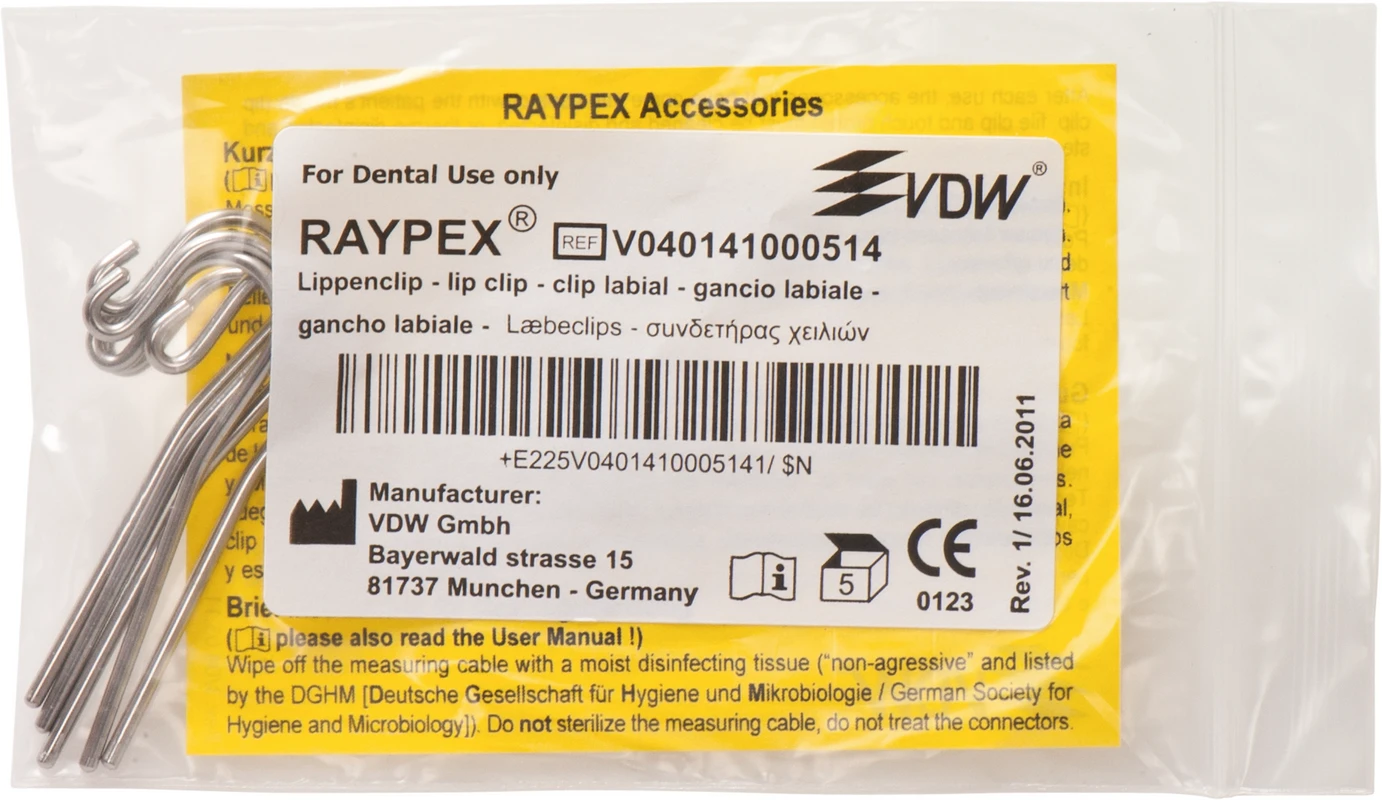 Raypex® Lippenclips Packung 5 Stück autoklavierbar