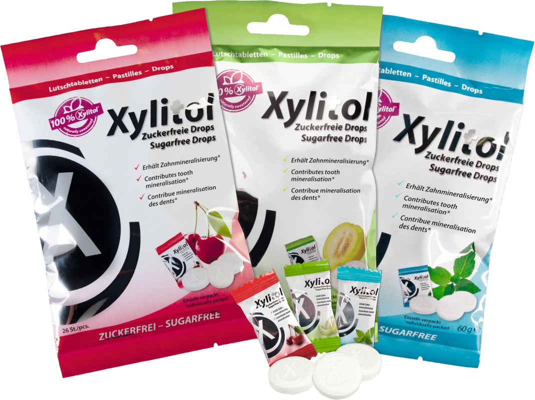 Xylitol Drops Dose 60 g Drops Kirsche