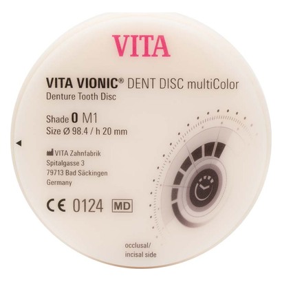 VITA VIONIC® DENT DISC multiColor - Stück Ø 98,4 mm, H 20 mm, 0M1