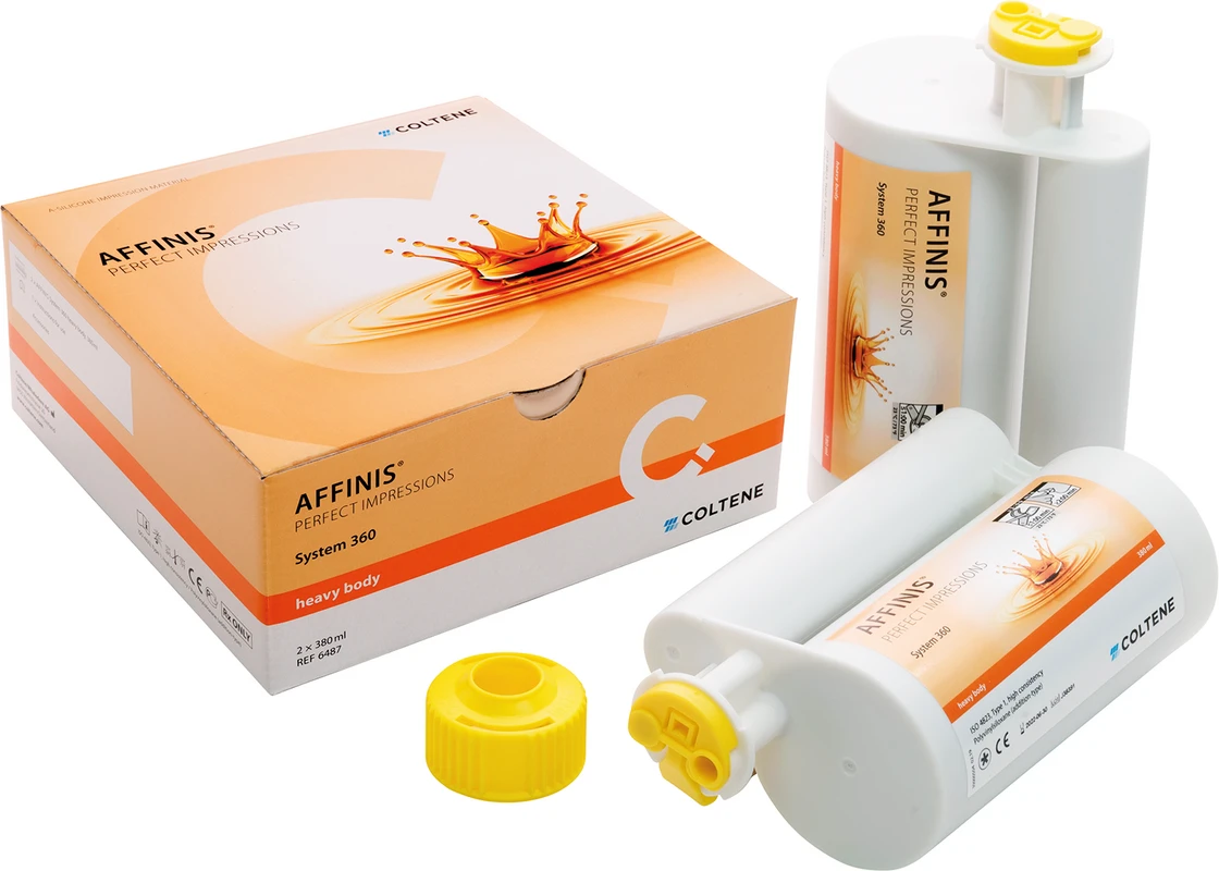AFFINIS® System 360 Packung 2 x 380 ml Doppelkartusche heavy body, 1 System 360 Fixationsring