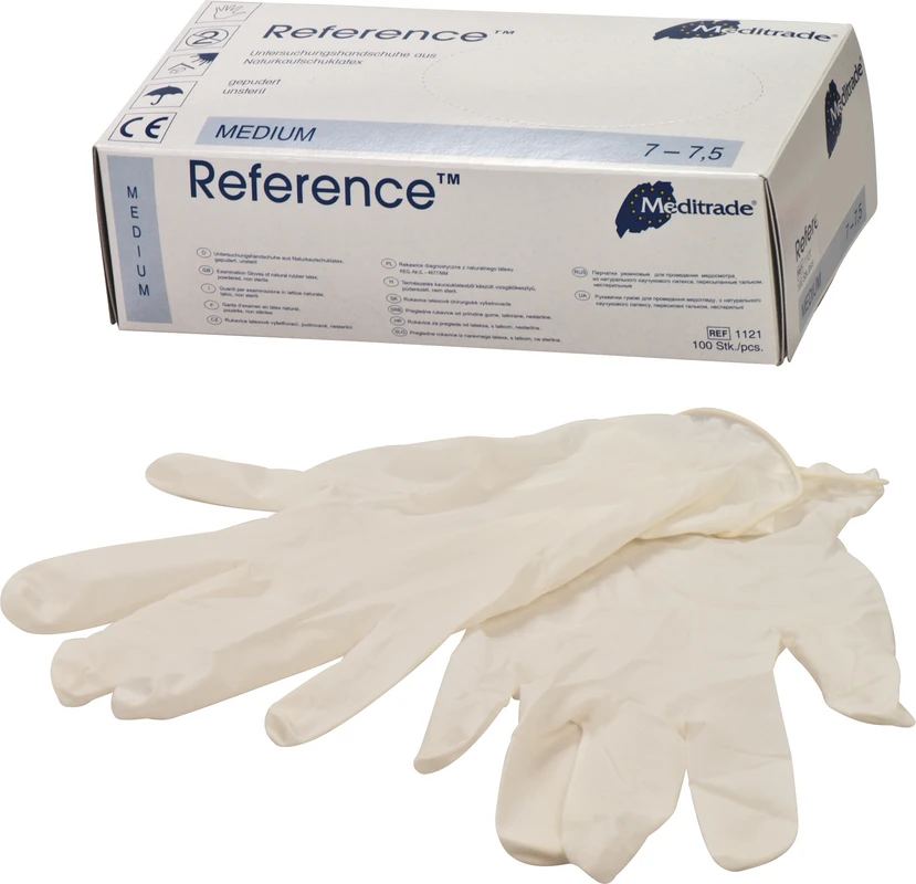 Reference™ Packung 100 Stück gepudert, natur, M