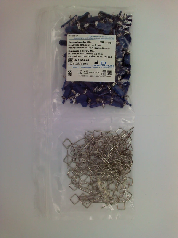Dehnschrauben Edelstahl Packung 100 Schrauben mini