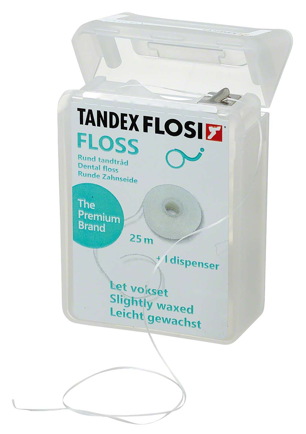 TANDEX FLOSI Spenderbox 25 m Floss TANDEX Zahnseide Tandex
