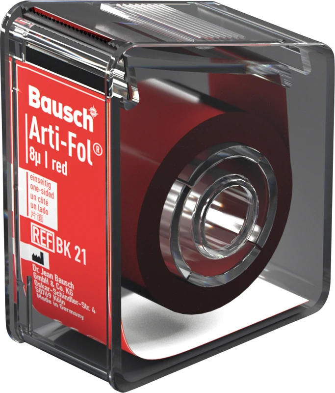 Arti-Fol® 8 µ Spender 20 m einseitig, 22 mm breit, rot