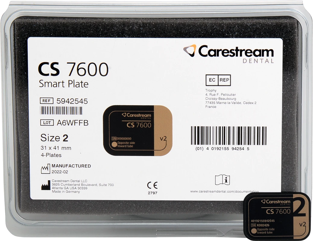 Speicherfolien für CS 7200 Neo/CS 7600 Packung 4 Stück Größe 2 für CS 7200 Neo und CS 7600