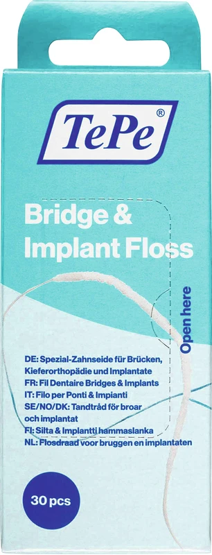 TePe® Bridge & Implant Floss Box 30 Stück