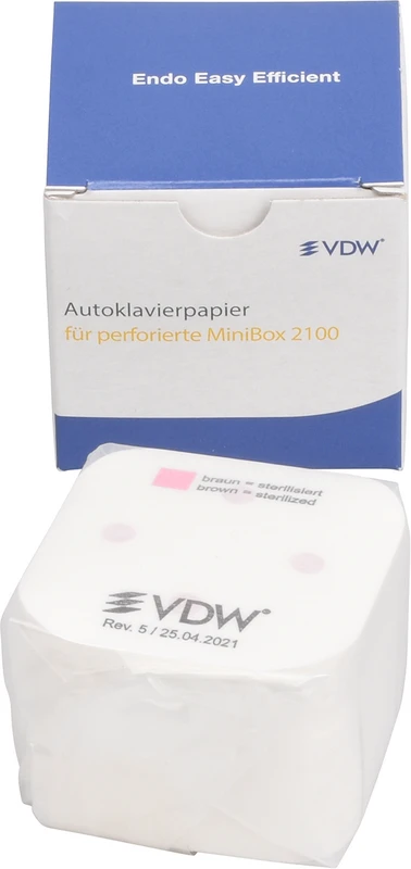 Autoklavierpapier Packung 250 Stück für MiniBox 2100, Flexmaster SystemBox