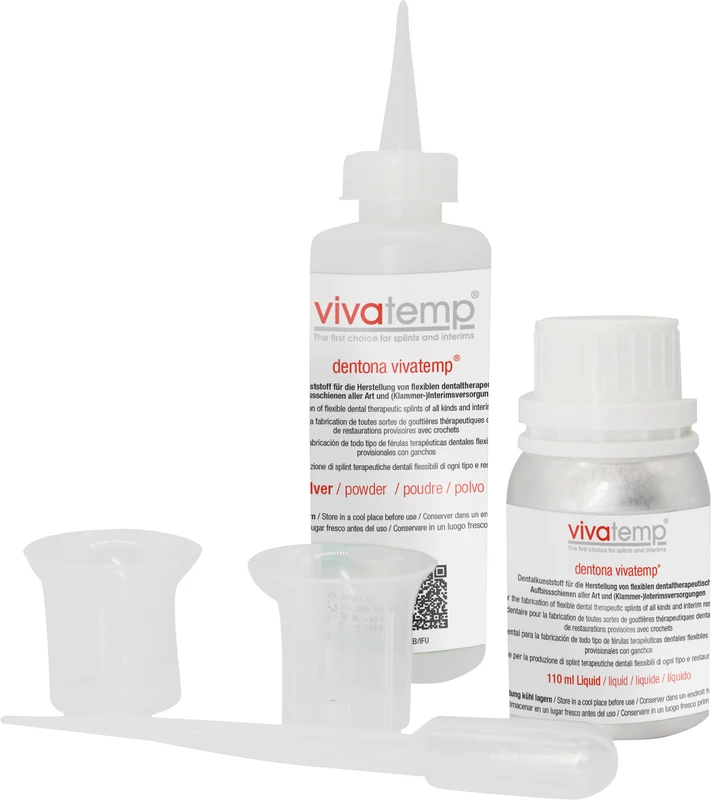 dentona vivatemp® Set 150 g Pulver, 110 ml Liquid