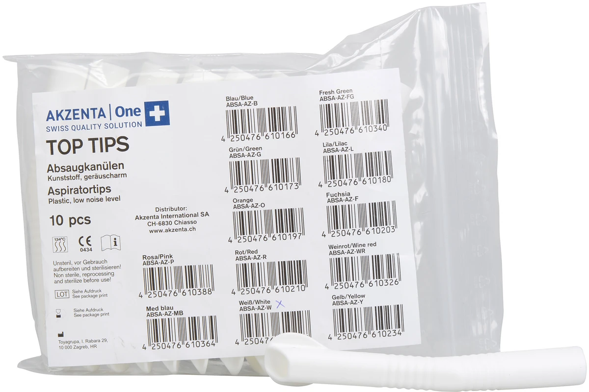TOP TIPS Packung 10 Stück weiß