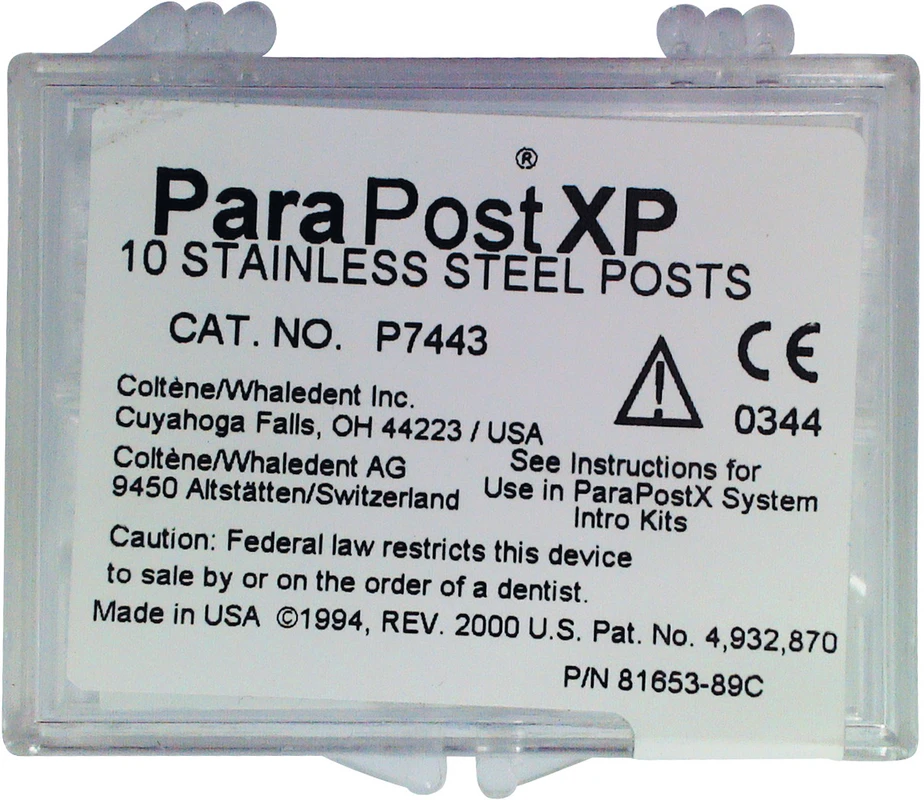 ParaPost® XP™ Edelstahlstifte Packung 10 Stück Gr. 3