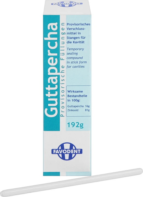 Guttapercha in Stangen Packung 192 g weiß Guttapercha in Stangen Favodent