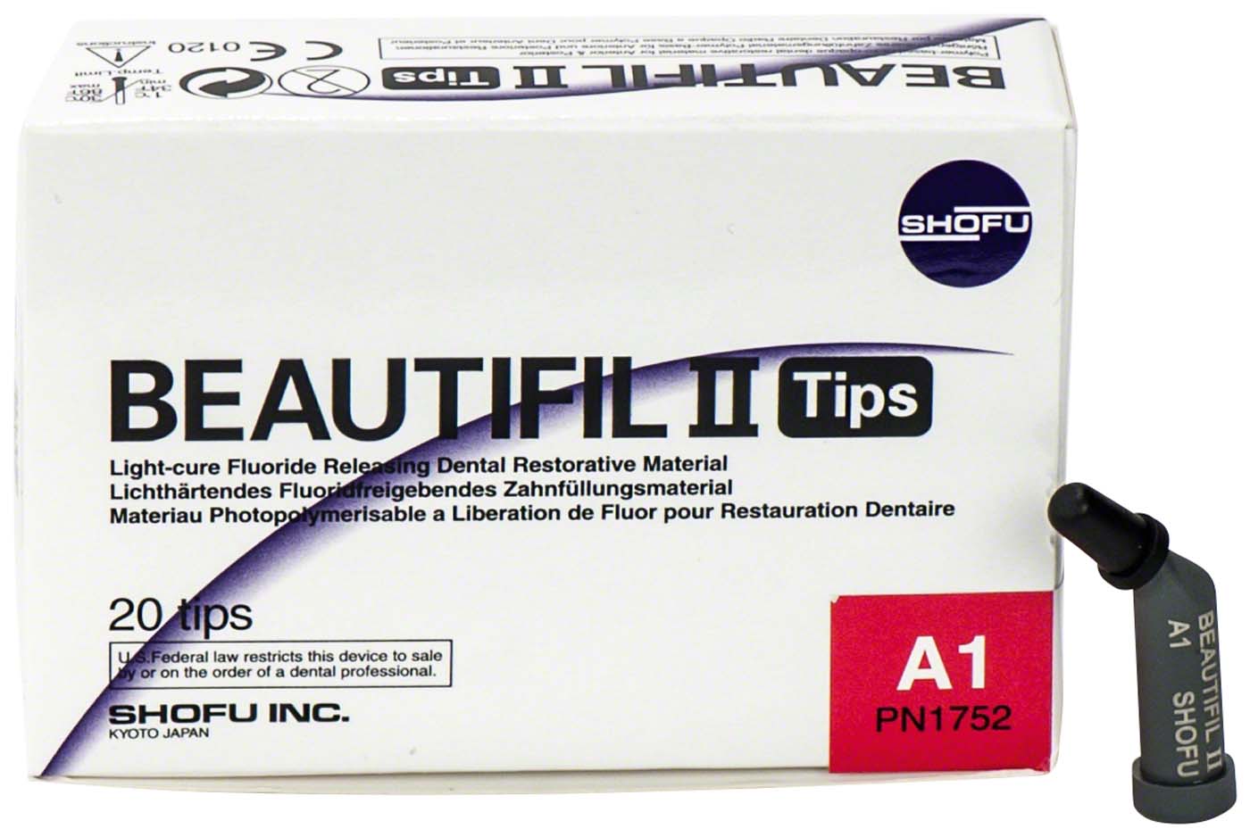 BEAUTIFIL II Packung 20 x 0,25 g Tip A1 BEAUTIFIL II SHOFU