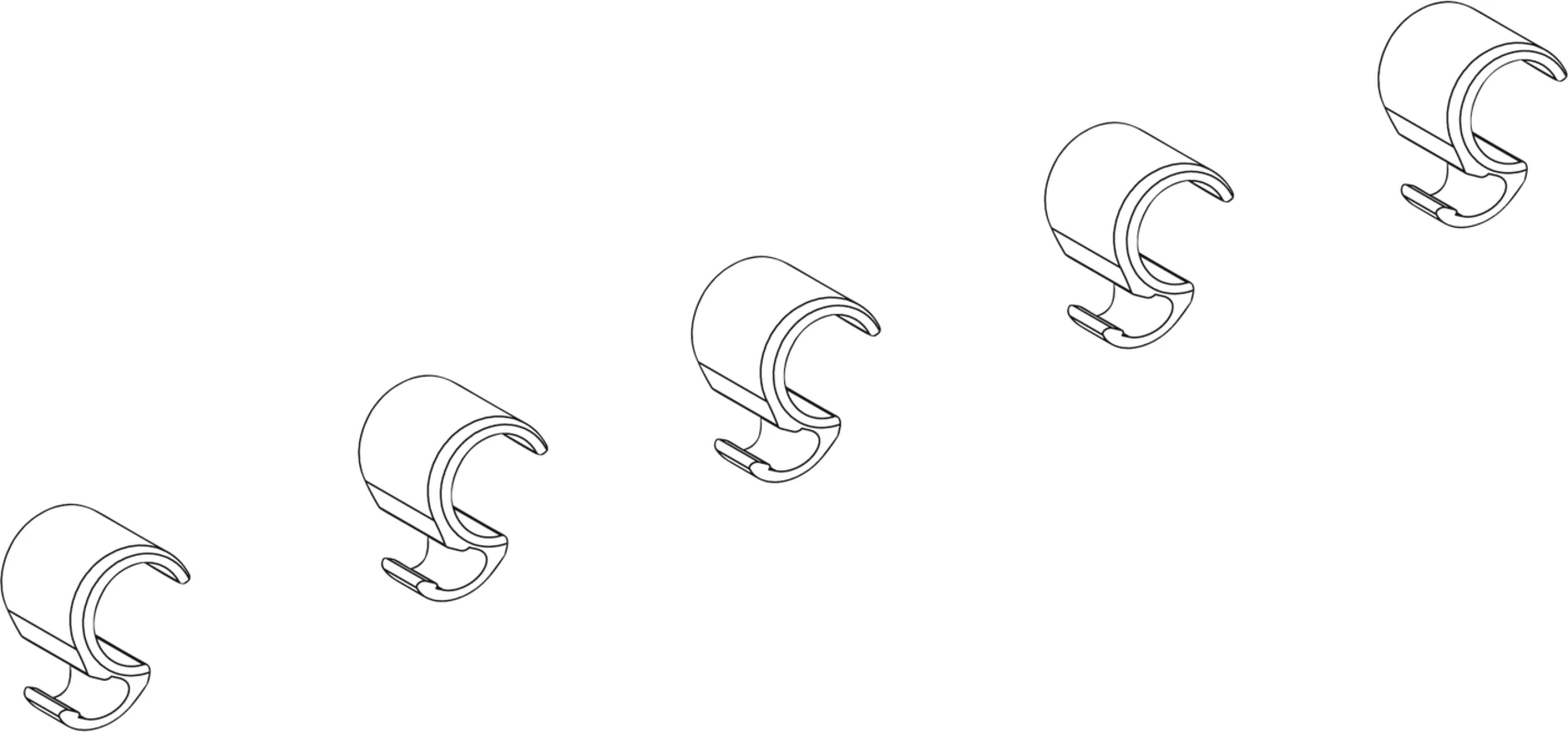 Schlauchösen Packung 5 Stück